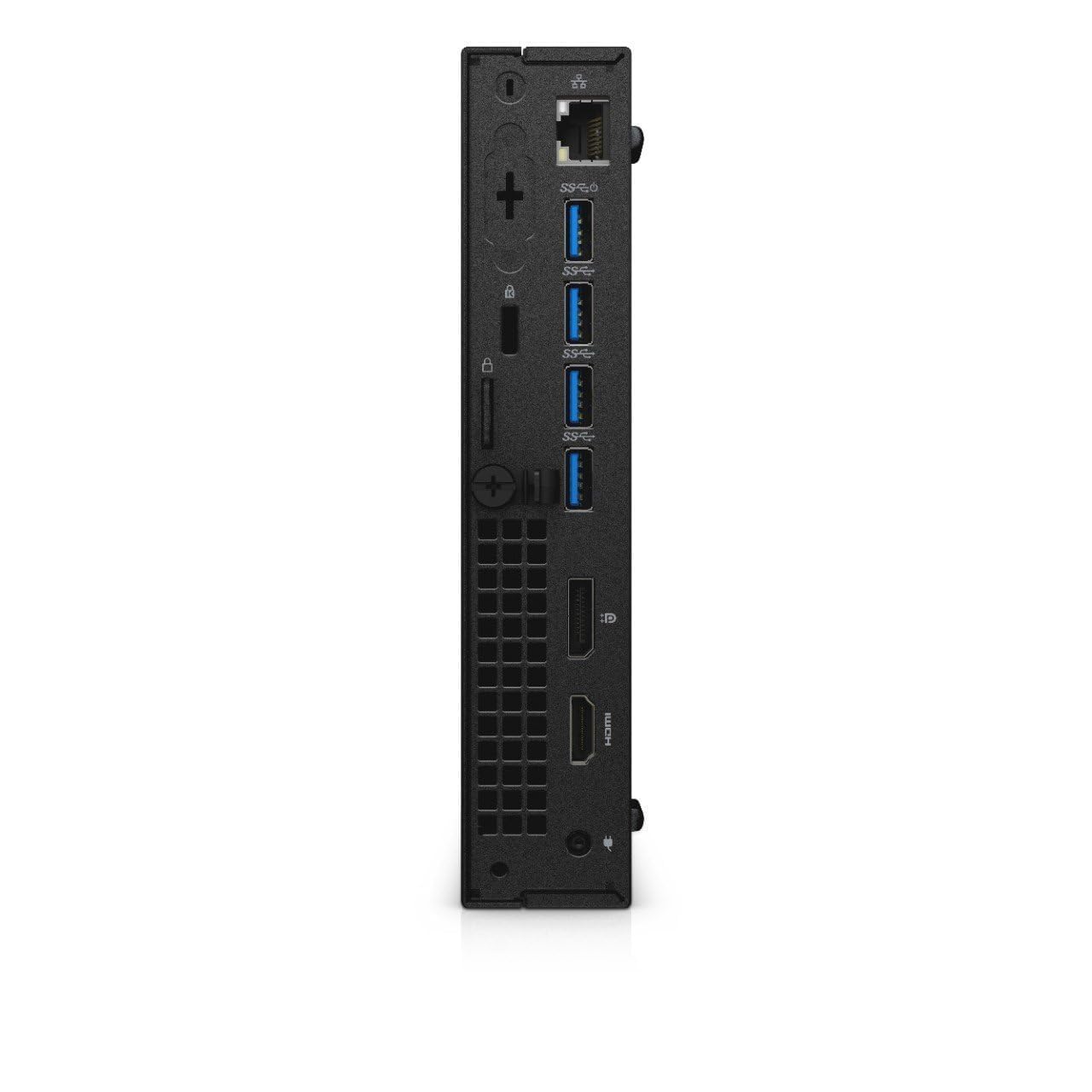 Dell Optiplex 5050 Mini PC with 24-inch monitor, Intel Core i5-6500, 8 GB RAM, 256 GB SSD, US QWERTY keyboard, WLAN, Bluetooth, Windows 11 Pro (refurbished)