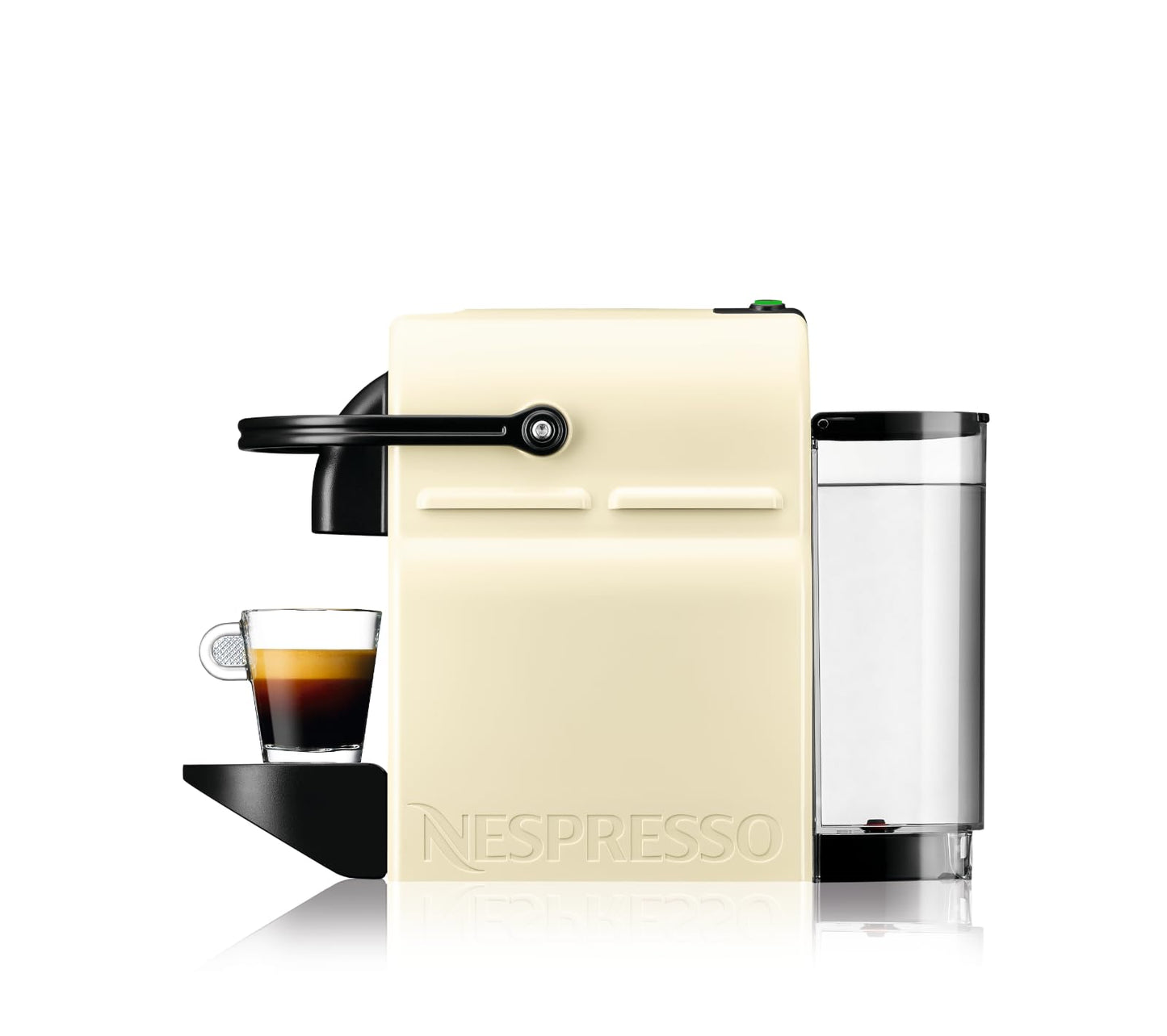 Nespresso De'Longhi EN 80.CW Inissia capsule machine, high pressure pump and energy saving function, automatic power off 9 minutes, cup capacity for espresso and lungo, 0.7 l water tank, vanilla cream