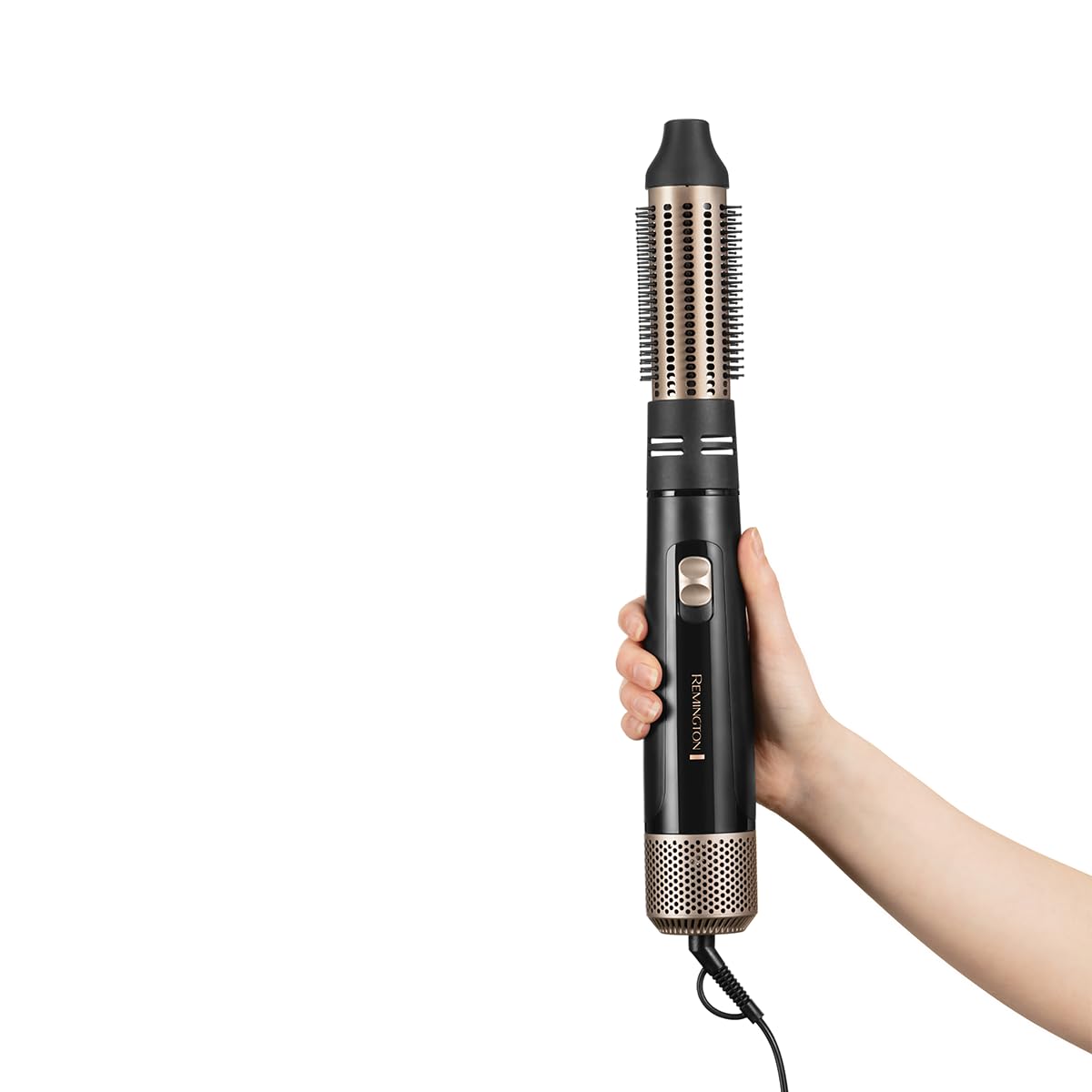 Remington Warmluftbürste [incl. 4 accesorii: perie rotundă de 38mm&50mm, duză de styling, perie plată] Uscare&Stilizare (bucle, volum&stiluri netede pentru părul de lungime medie) îngrijire cu ioni, nivel de răcire, 1000W, AS7500