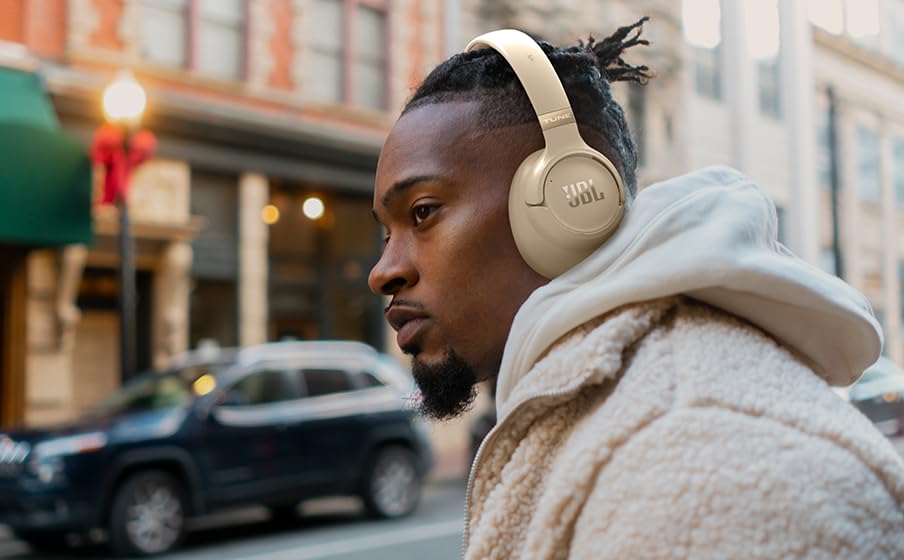 JBL Tune 780NC, wireless over-ear headphones with noise canceling, beige - JBLT780NCBEG