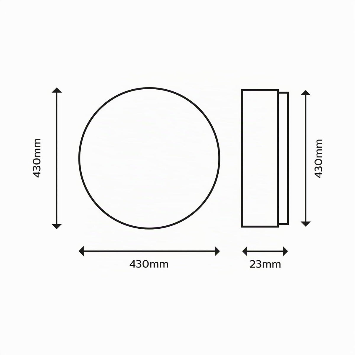 PHILIPS LED SceneSwitch Lumină de tavan (22 W), 3 niveluri de luminozitate, lumină caldă, iluminat de interior economic cu EyeComfort, negru, 43 cm - 929002666901