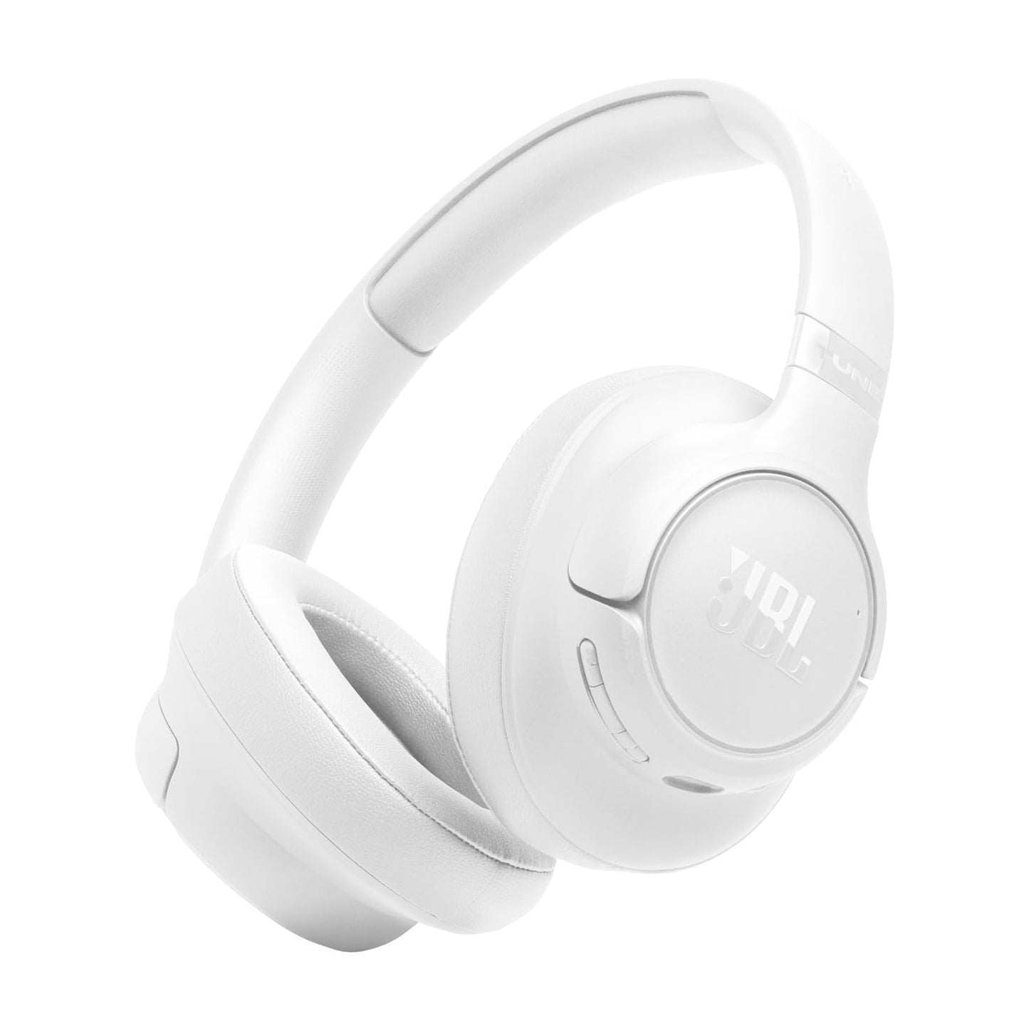 JBL Tune 730 BT Wireless Over-Ear Headphones with JBL Pure Bass Sound, Up to 76 hours of music playback, Bluetooth 6.0, lightweight, foldable design, Google Fast Pair, Microsoft Swift Pair, White - JBLT730BTWHT