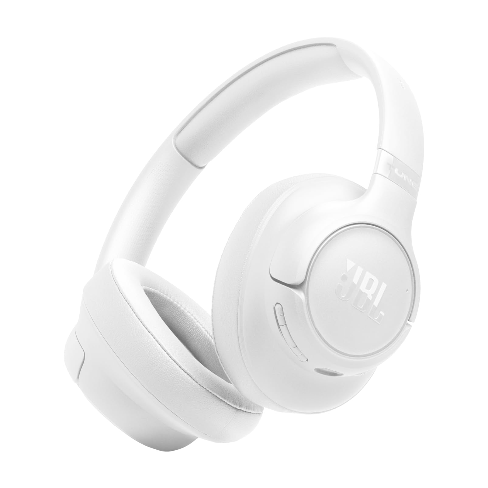 JBL Tune 730 BT Wireless Over-Ear Headphones with JBL Pure Bass Sound, Up to 76 hours of music playback, Bluetooth 6.0, lightweight, foldable design, Google Fast Pair, Microsoft Swift Pair, White - JBLT730BTWHT