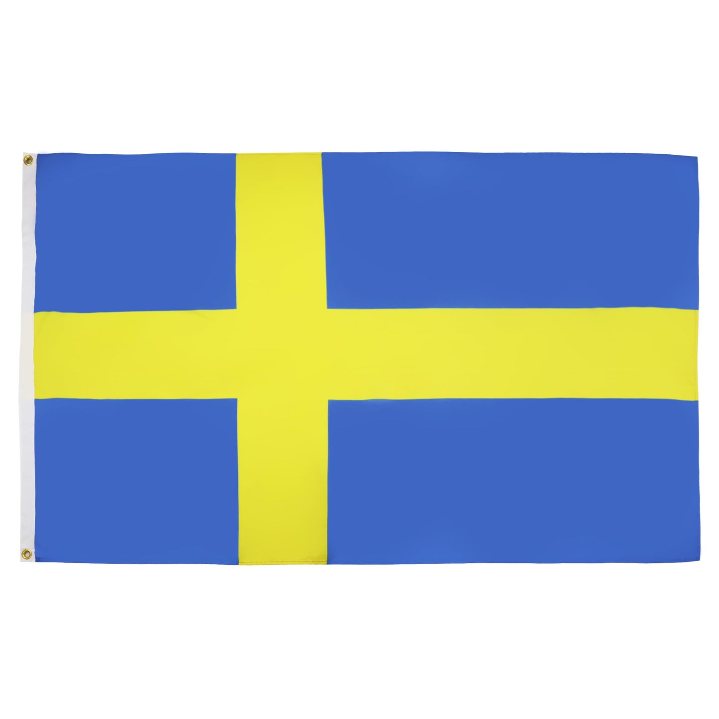 AZ FLAG - Sweden Flag - 250x150 cm - Large Swedish Flag 100% Polyester with Brass Eyelets - 300g - K_195