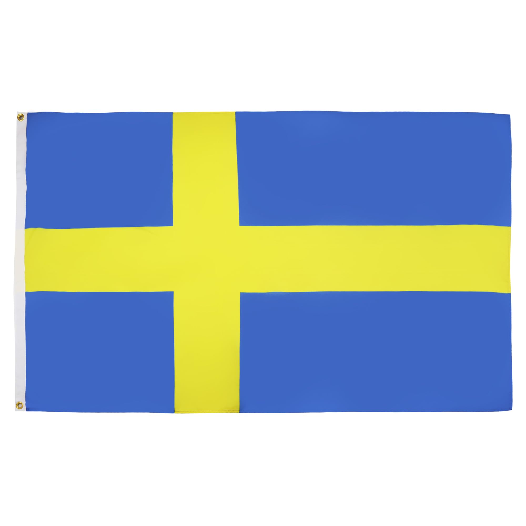 AZ FLAG - Sweden Flag - 250x150 cm - Large Swedish Flag 100% Polyester with Brass Eyelets - 300g - K_195