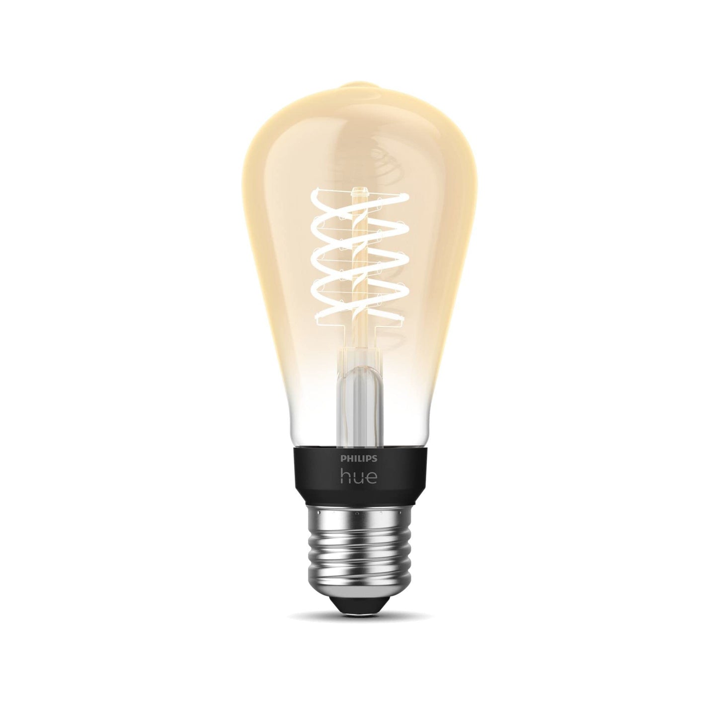 Philips Hue White Filament E27 Small Edison lamp, 7.2W, dimmable, warm white light, controllable via app, compatible with Amazon Alexa (Echo, Echo Dot), pack of 1 - 929003051701