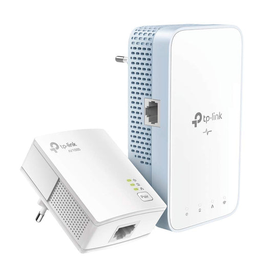 TP-Link TL-WPA1000 powerline kit WiFi, PLC, AV1000 Mbps, AC 1200 WLAN, dual band, 1 gigabit port, plug and play, HomePlug AV2, white