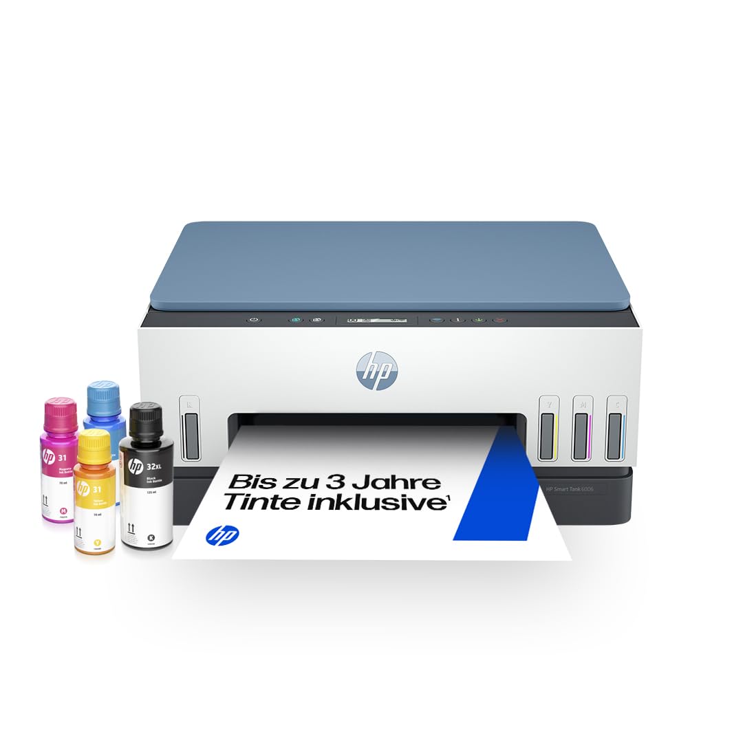 HP Smart Tank 6006 3-in-1 Multifunction Printer (Wi-Fi; Mobile Printing) - 3 years ink included, 3 year warranty, large ink tank, long range, high quality printing - 2H1W2A#BHC