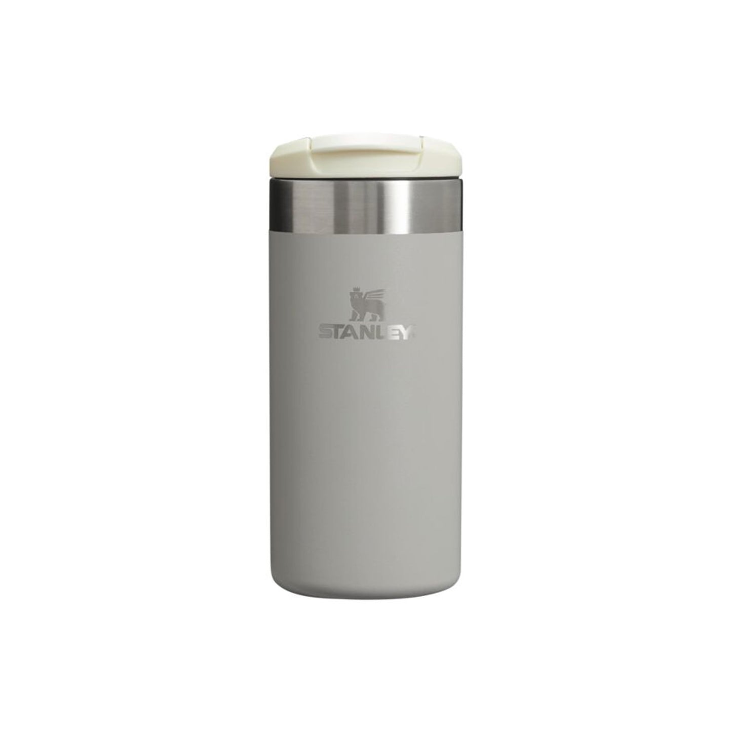 Stanley 1913 Aerolight Transit Thermo Mug 0.35L - Keeps Hot for 4 Hours - Dishwasher Safe - Coffee Mug To Go Leak-Proof - Compatible with Common Car Drink Holders - Thermos Flask - Ash - 100000108133