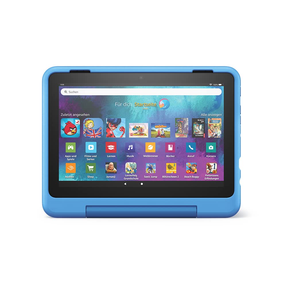 Amazon Kid-Friendly Case for the Fire HD 8 Tablet (Compatible with 12th Gen, 2022 Only), Cyber World Design - 53-028590