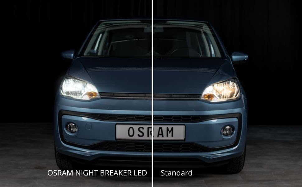 Osram NIGHT BREAKER LED SMART H7; up to 330% more brightness; 6000K, 12V, LED high and low beam with street approval, white - 64210DWNBSM-2HB