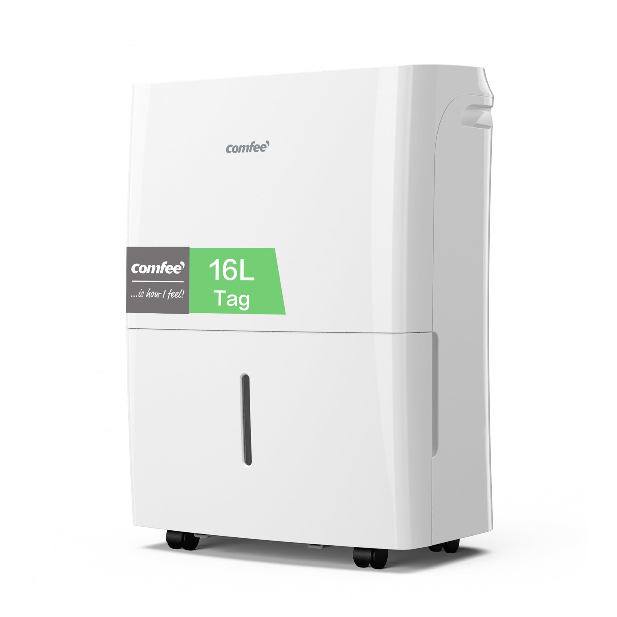 Dezumidificator Comfee 16L, dimensiune încăpere aprox. 80m³ (32m²), mod inteligent, temporizator 24H, rezervor de apă 3L, controlabil prin aplicație, alb, MDDF-16DEN7-WF