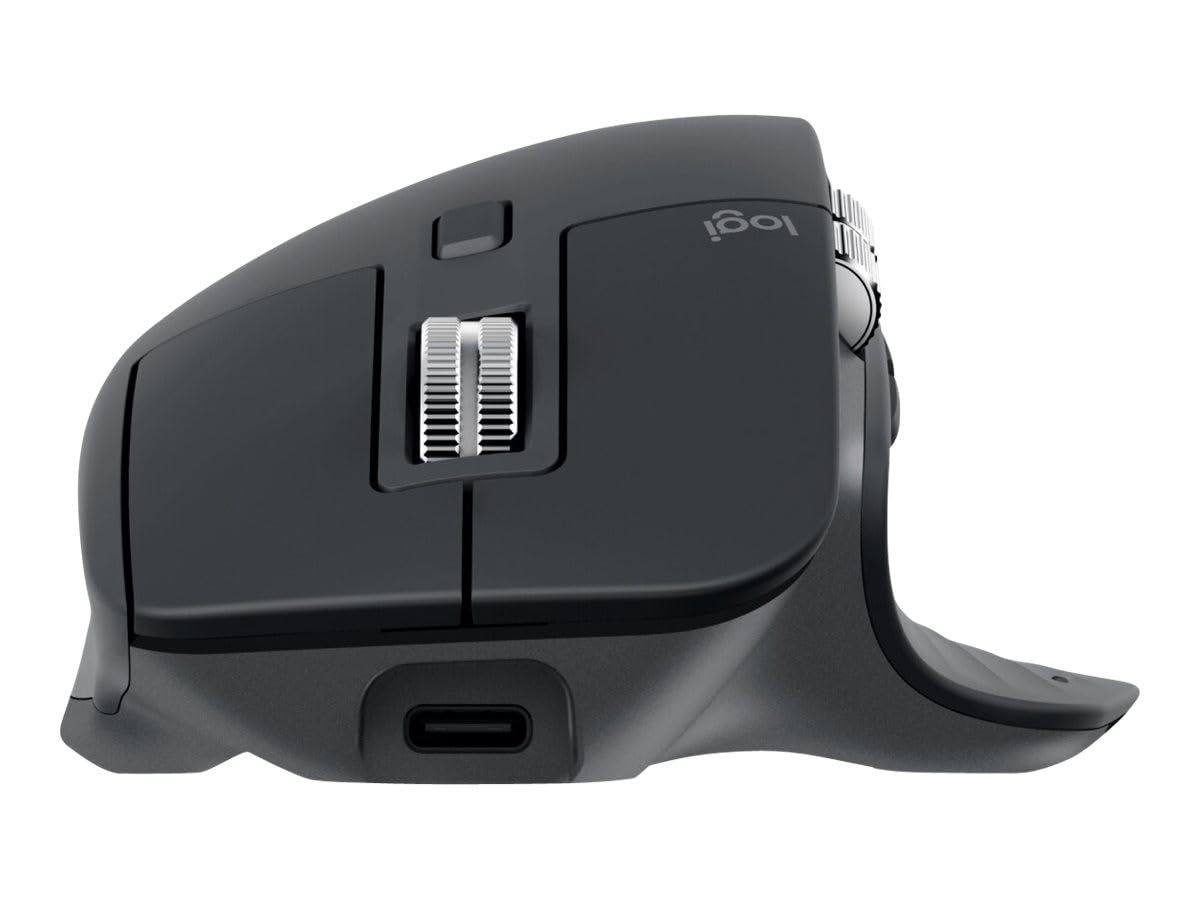 Logitech MX Master 3S pentru Business, mouse wireless cu clicuri silențioase, 8K DPI, receptor USB sigur Logi Bolt, Bluetooth, încărcare USB-C, derulare MagSpeed, compatibil cu Windows/Mac/Chrome/Linux - Grafit - 910-006582