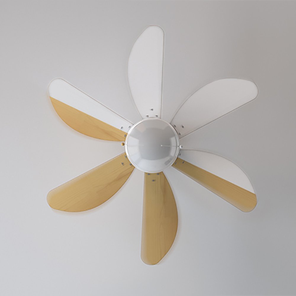 Cecotec ceiling fan EnergySilence Aero 350. 50 W, low consumption, 81 cm diameter, lamp, 6 reversible blades, 3 speeds, winter function, white or wood look - 05938