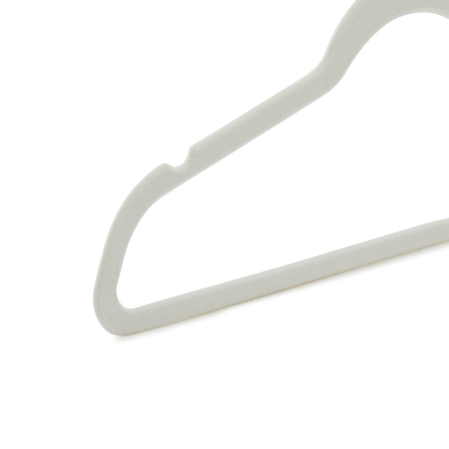 Amazon Basics Matching Hangers to Hold and Organize Suits, Pants, Blazers and Folded Pants, Ivory White/Gold, 100 Pack - AH_vnv1013