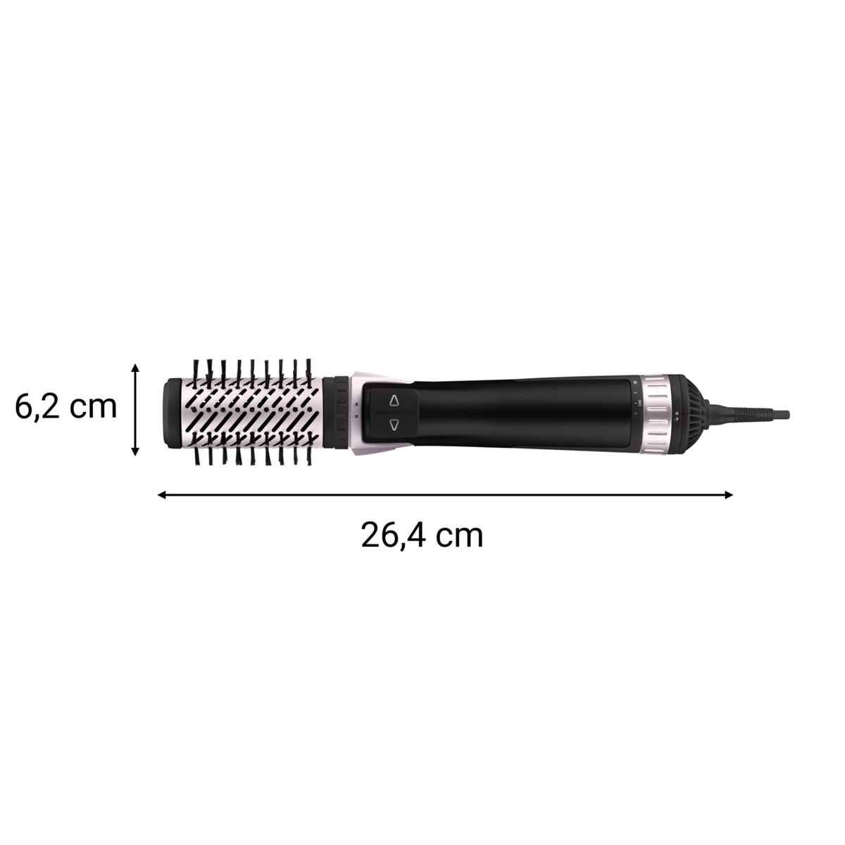Rowenta CF9550 Brush Activ' Dry & Style Hot Air Brush, 2-in-1 Hot Air + rotating attachment, left/right rotation, Ionic Booster, including ceramic-coated brush attachments, White/Metallic Lilac