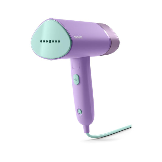 Philips 3000 Series Portable Steamer - 1000W, Steam Output 20g/min, 100ml Water Tank, No Ironing Board Required, Includes Storage Bag, 630g Light Weight, Purple (STH3010/30)