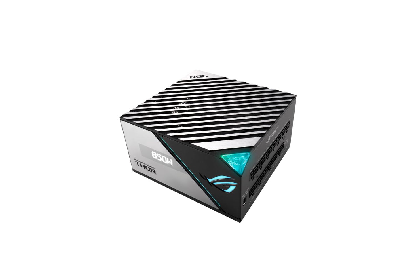 ASUS ROG Thor 850W Platinum II power supply (Aura Sync RGB lighting, OLED display, 135 mm axial tech fan with PWM control, 0dB cooling, PCIe 5.0 Ready) - 90YE00L2-B0NA00