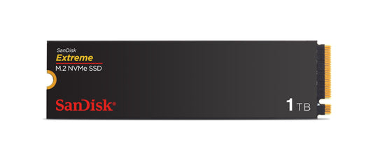 SanDisk Extreme M.2 NVMe SSD 1 TB (Internal SSD, PCIe Gen 4.0, up to 5,150 MB/s, nCache technology, 5 year warranty) - SDSSDX3N-1T00-G26