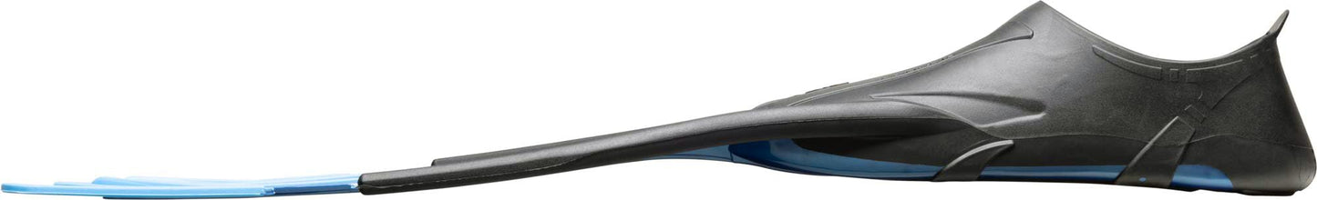 Cressi Agua Fins Swimming Fins - Adjustable Foot Section for Diving - Ergonomic Short Fins Adults & Children - Durable Fin Material - Blue - 39/40 - CA206343