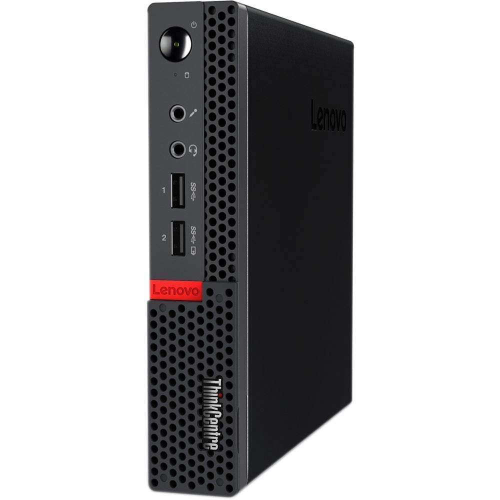 Lenovo ThinkCentre M715Q Mini Desktop Computer PC, AMD Ryzen 5 Pro 2400, 8 GB RAM, 256 GB SSD, WiFi, Bluetooth, US QWERTY Keyboard, Windows 11 Pro (Refurbished)
