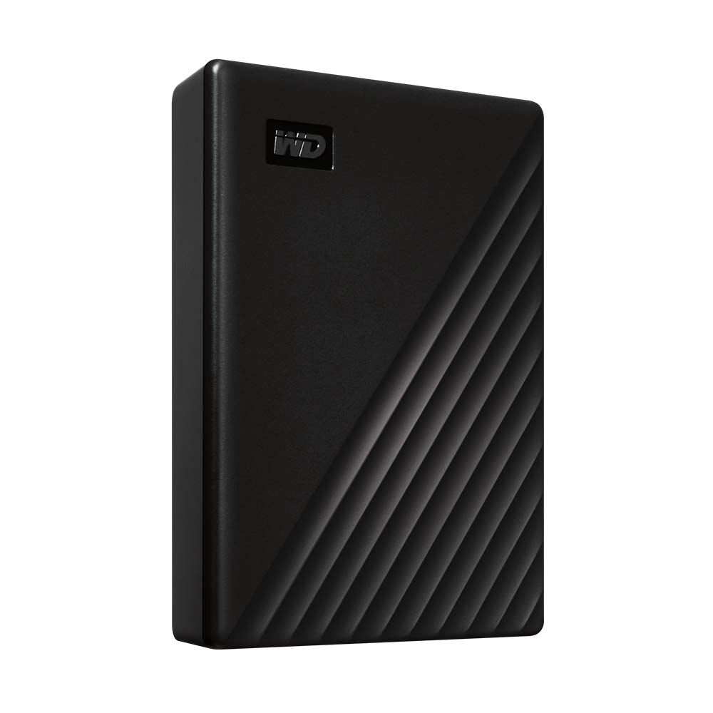 WD My Passport External Hard Drive 5TB (Portable Storage, Slim Design, Downloadable Software, Automatic Backups, Password Protection) Black - also compatible with PC, Xbox and PS4 - WDBPKJ0050BBK-WESN