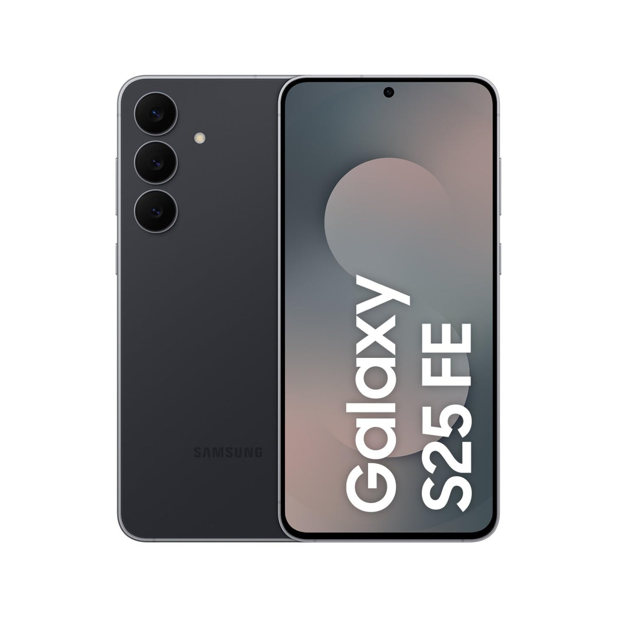 Samsung Galaxy S25 FE with Galaxy AI, smartphone with Android, 6.7-inch FHD display, 50 MP camera, 128 GB storage, 8 GB RAM, 4,900 mAh battery, JetBlack, 3 years manufacturer warranty [Exclusive on Amazon]