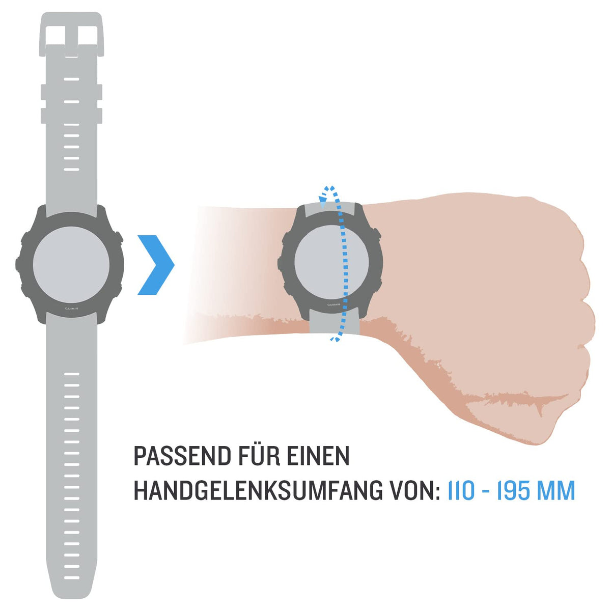 Brățară Garmin cu schimbare rapidă de 18mm, compatibilă cu anumite modele din seriile Forerunner, Venu, vivoactive și Legacy Hero, accesoriu original - 010-12932-0F