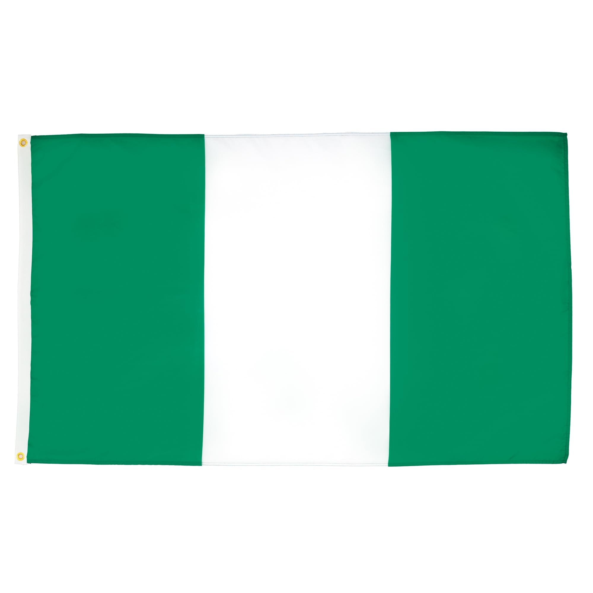 AZ FLAG - Nigeria Flag - 250x150 cm - Large Nigerian Flag 100% Polyester with Brass Eyelets - 300g - K_146