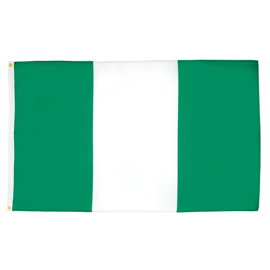 AZ FLAG - Nigeria Flag - 250x150 cm - Large Nigerian Flag 100% Polyester with Brass Eyelets - 300g - K_146