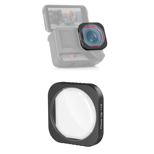 NEEWER 10X Makro Objektiv Kompatibel mit Insta360 Ace Pro/Ace Pro 2 Action Cam, Nicht kompatibel mit der aktualisierten Version des neu gestalteten runden achteckigen Objektivschutzes, LS-C40 - 10107112