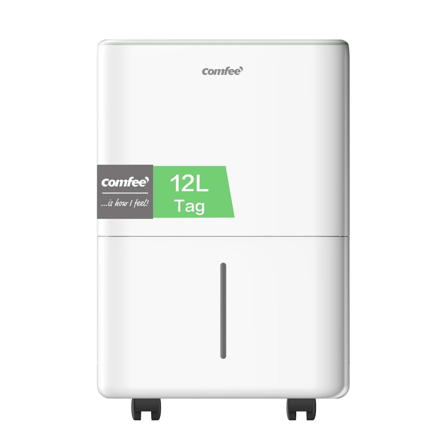 COMFEE dehumidifier 12 liters/day, suitable for rooms of approx. 50 cubic meters (20 square meters), automatic defrost, child lock, noise reduction, refrigerant R290, CDDOE-12DEN7-QA3 (EU)