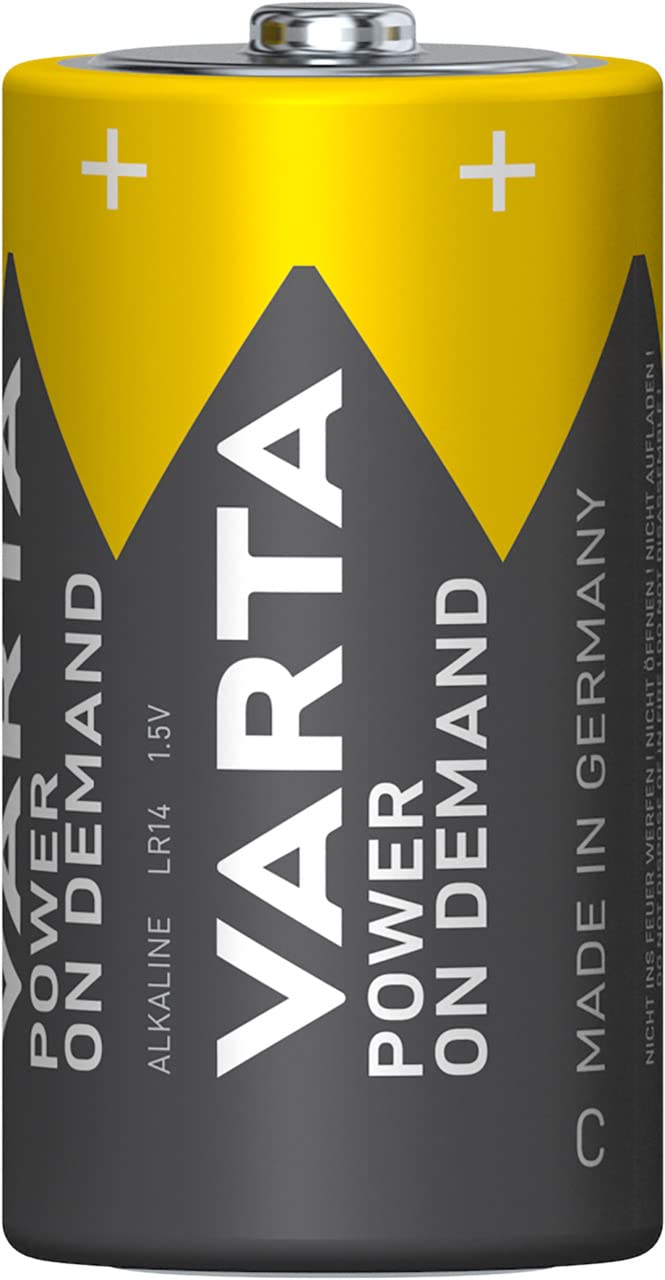 VARTA Batteries C, 12 Pieces Bulk Pack, Power on Demand, Alkaline, 1.5 V