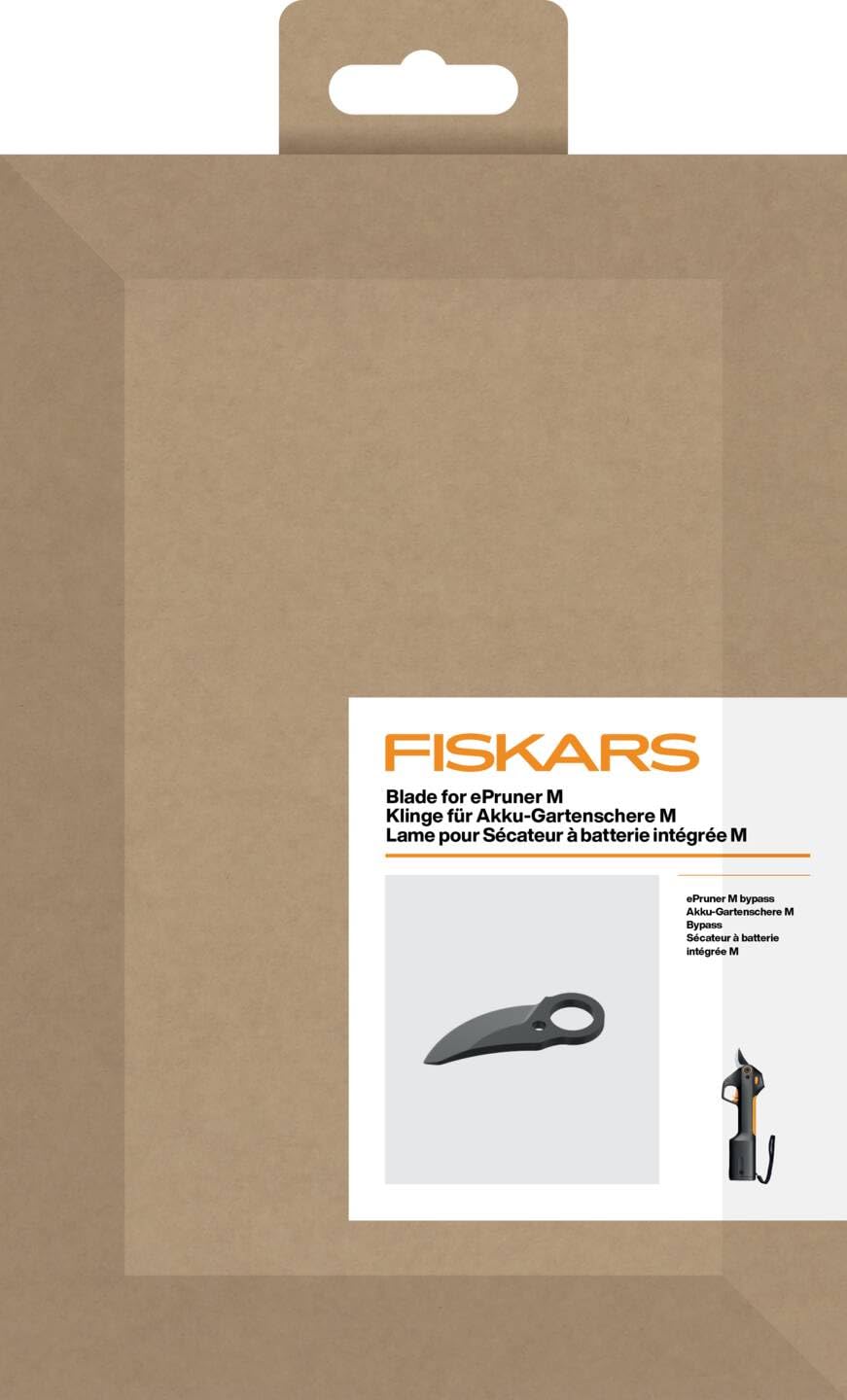 Fiskars replacement blade for M Bypass cordless secateurs, non-stick coated, for branches up to Ø 25 mm, rust-resistant, steel, black, 1084947