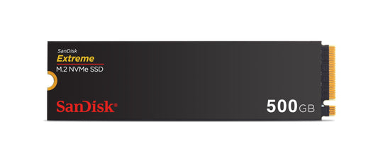 SanDisk Extreme M.2 NVMe SSD 500 GB (Internal SSD, PCIe Gen 4.0, up to 5,000 MB/s, nCache technology, 5 year warranty), Solid State Drive - SDSSDX3N-500G-G26