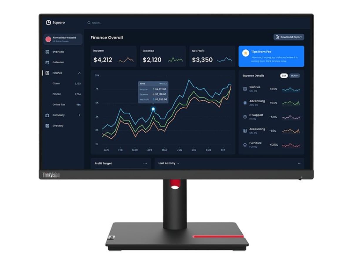 Lenovo TV T22i-30/IPS/16:9/FHD/VGA+HDMI+DP/3Y - 63B0MAT6EU