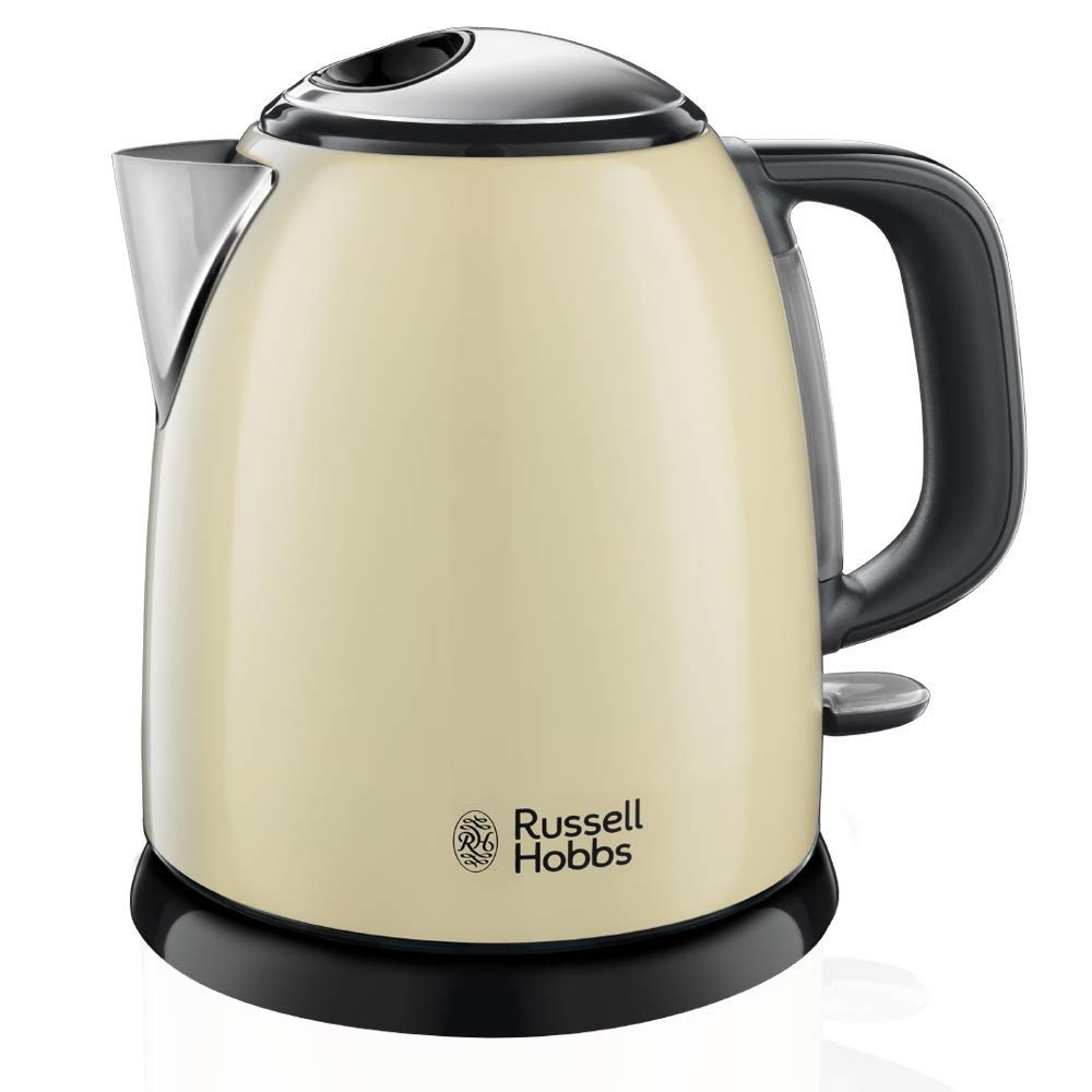 Russell Hobbs Fierbător de apă, 1,0 l, Oțel inoxidabil Crem, Funcție de fierbere rapidă - 24993-70