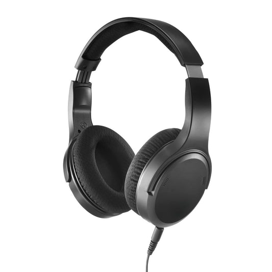 Hama TV headphones with cable 6 m (adjustable over-ear headphones for television, headphones with volume control separately left/right, ideal for seniors and the hearing impaired, 3.5 mm + 6.35 mm) black - 00221846