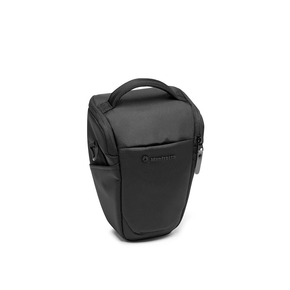 Manfrotto Advanced Holster M III, bag for mirrorless camera with lens, camera bag with tripod mount and rain cover, photography accessories - MB