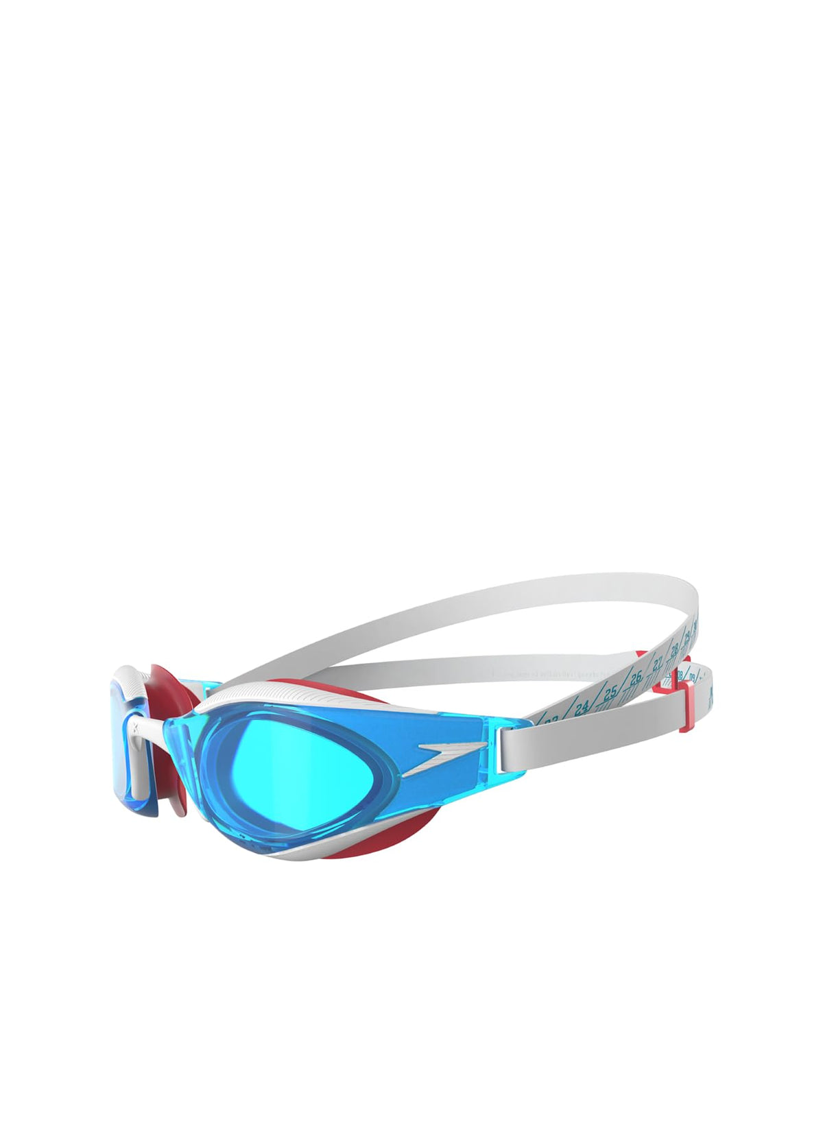 Speedo Unisex Adult Fastskin Hyper Elite Swim Goggles | Competition Swim Goggles | Performance | Training | Hydrodynamic Swim Goggles, Watermelon/Bolt/Aqubl, One Size - 5059937564548