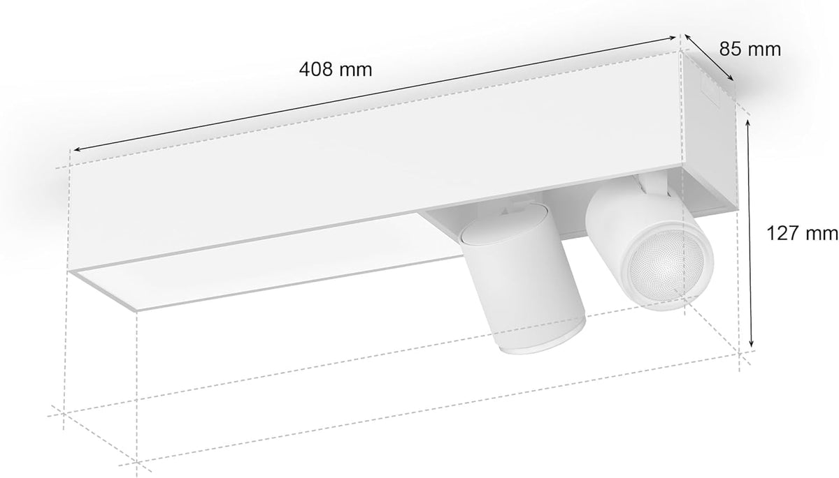 Philips Hue Centris 2er Spotlight, iluminat interior, alb - 8720169318373