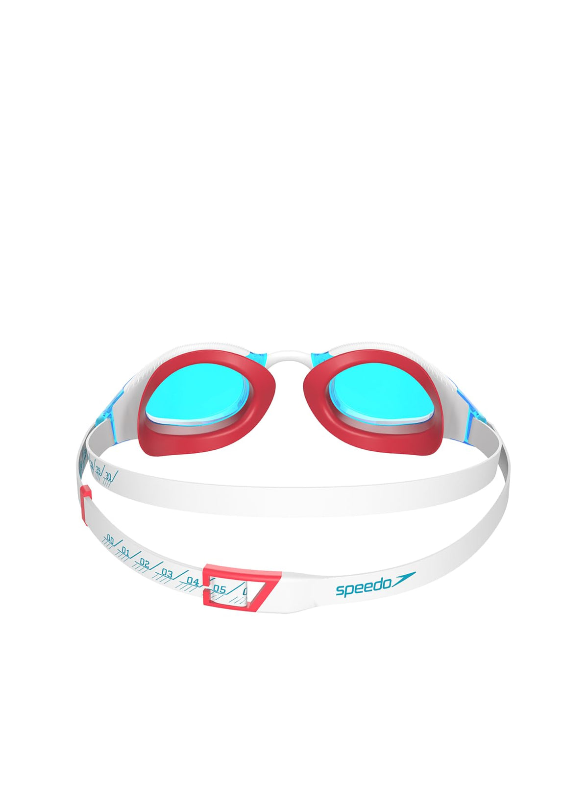 Speedo Unisex Adult Fastskin Hyper Elite Swim Goggles | Competition Swim Goggles | Performance | Training | Hydrodynamic Swim Goggles, Watermelon/Bolt/Aqubl, One Size - 5059937564548