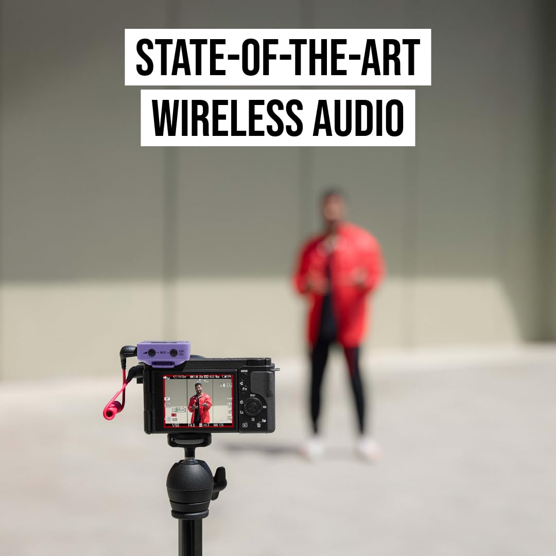 RØDE Wireless GO (Gen 3) – Compact wireless microphone – Crystal clear sound, 32-bit float recording, automatic level control, for phones, cameras, and computers (Lilac) - WIGOGEN3LIL