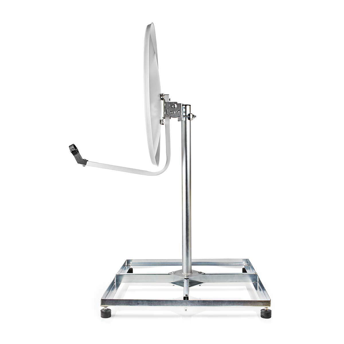 Nedis - Satellite Stand Balcony - 4 x 30 x 30 cm - Galvanized Steel - Silver - 5412810298051