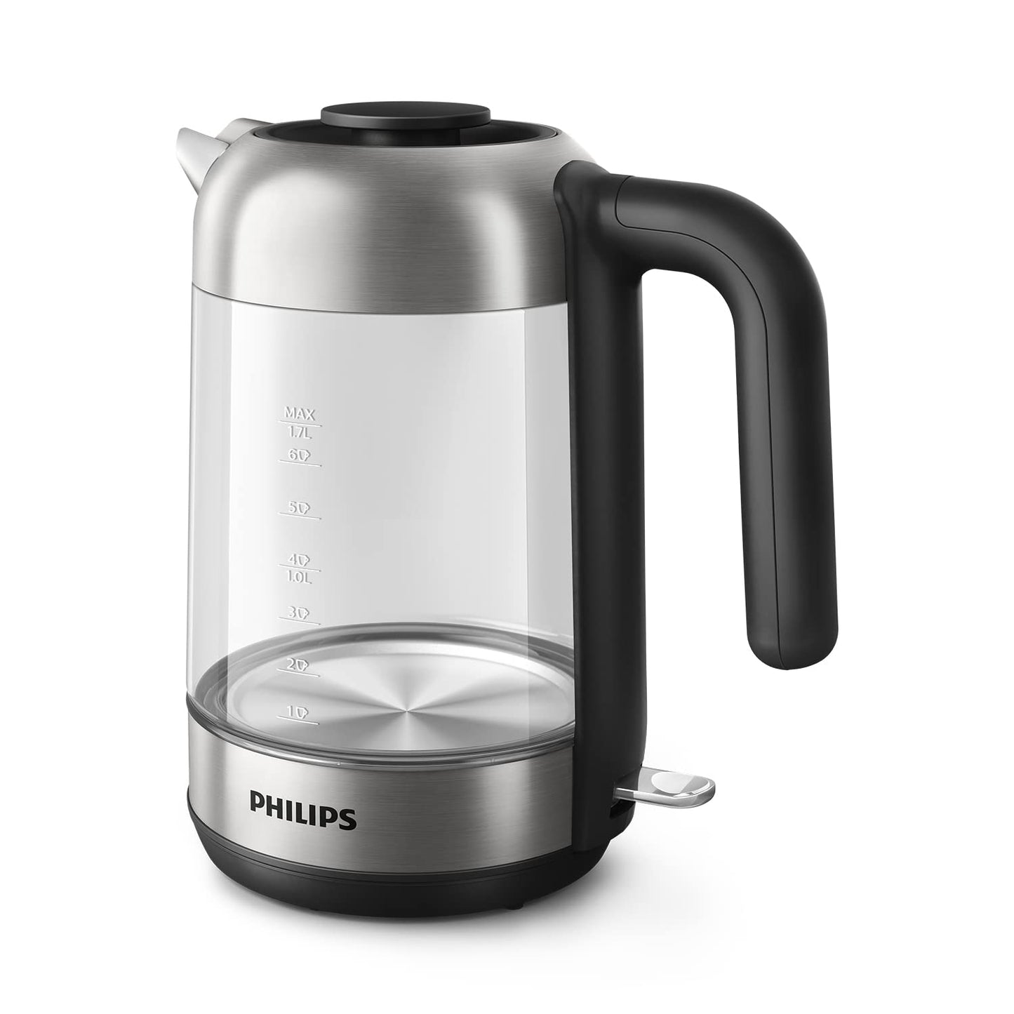 Philips 5000 Series Kettle - 1.7L, Blue Sensor Light, 360° Base, Micro Strainer Filter, Flat Heating Element, Removable Lid, Fast Boiling, Energy Saving, Safe Design (HD9339/80)