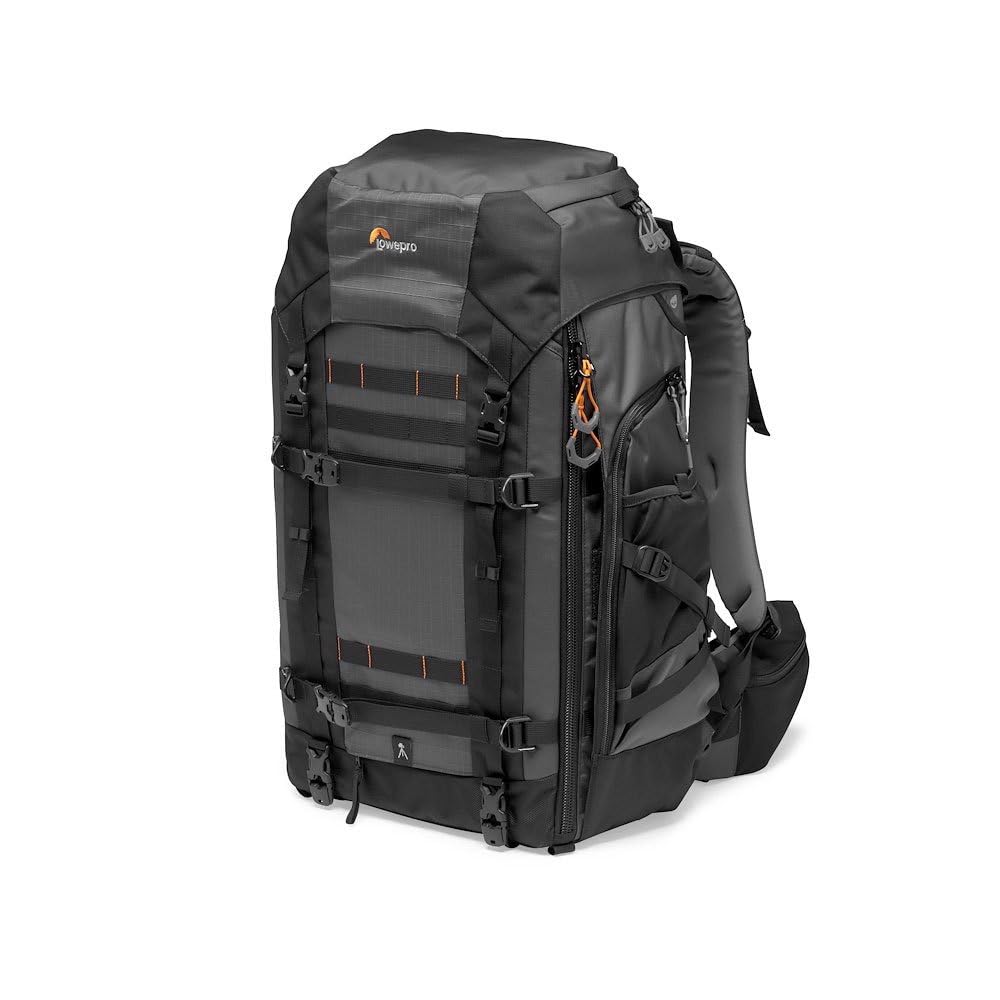 Lowepro Pro Trekker BP 550 AW II, Geantă pentru cameră, Rucsac din material reciclat, Potrivit pentru laptop sau tabletă de 15”, Divizoare Maxfit, Capac rezistent la intemperii, Caz pentru mirrorless DSLR, Negru Gri Închis, LP37270-GRL