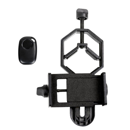 Celestron 81037 Universal Digiscoping and Astroimaging Smartphone Adapter DX Kit with Bluetooth Remote - Connects Your Smartphone Camera to an Eyepiece to Capture Images and Video, Black