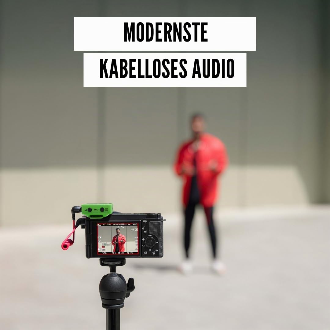 RØDE Wireless GO (Gen 3) – Compact wireless microphone – Crystal clear sound, 32-bit float recording, automatic level control, for phones, cameras, and computers (Green) - WIGOGEN3GRE