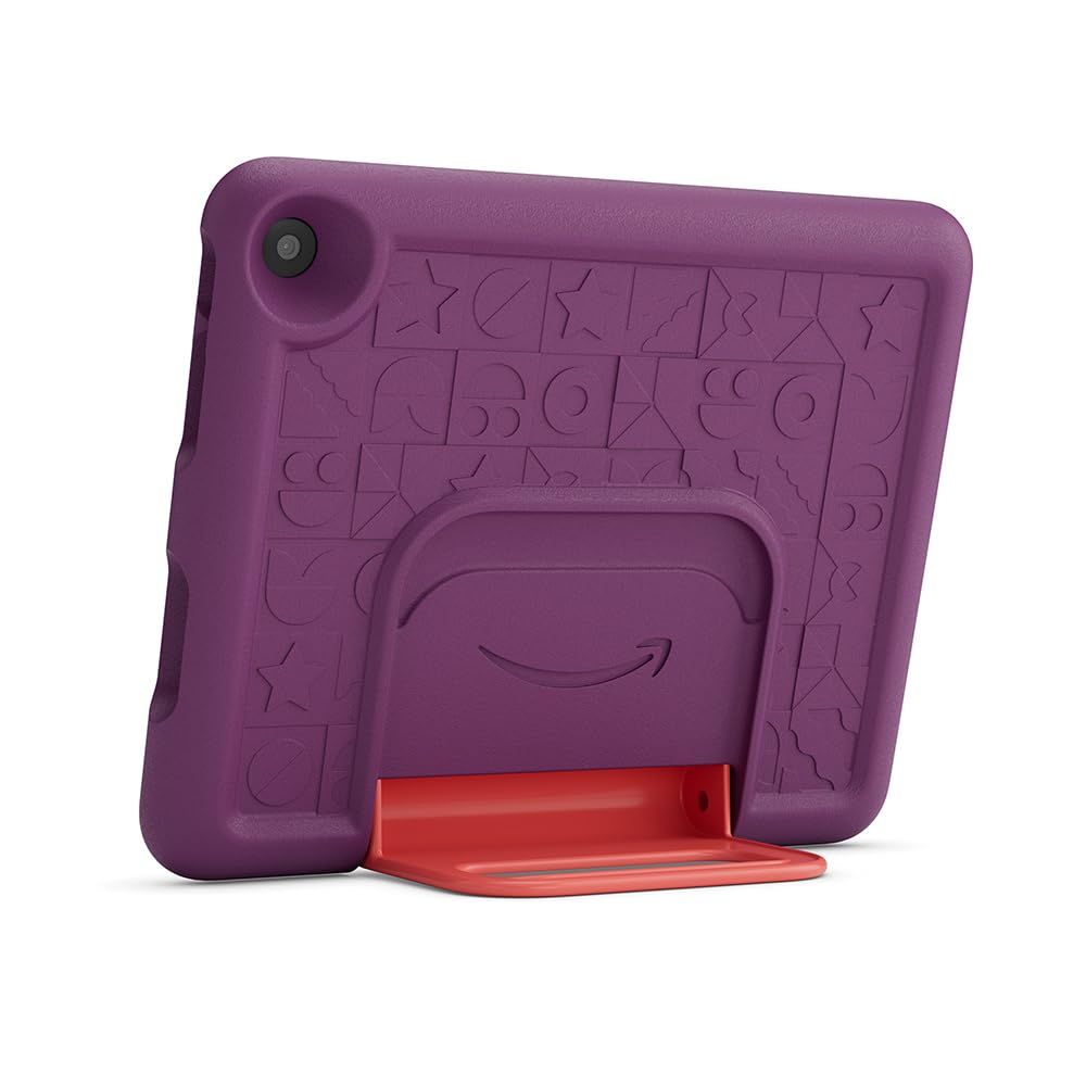 Amazon's new child-friendly case for the Fire HD 8 tablet (only suitable for 12th generation tablets), purple - 53-100122