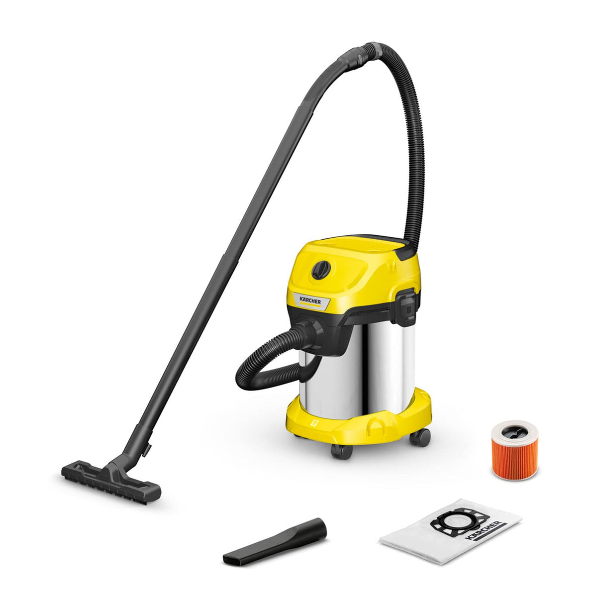 KÄRCHER Wet/Dry Vacuum WD 3 S V-17/4/20, 1,000 Watt - 1.628-135.0